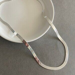 4mm thick Sterling Silver 18" HERRINGBONE necklace snake chain 🆕